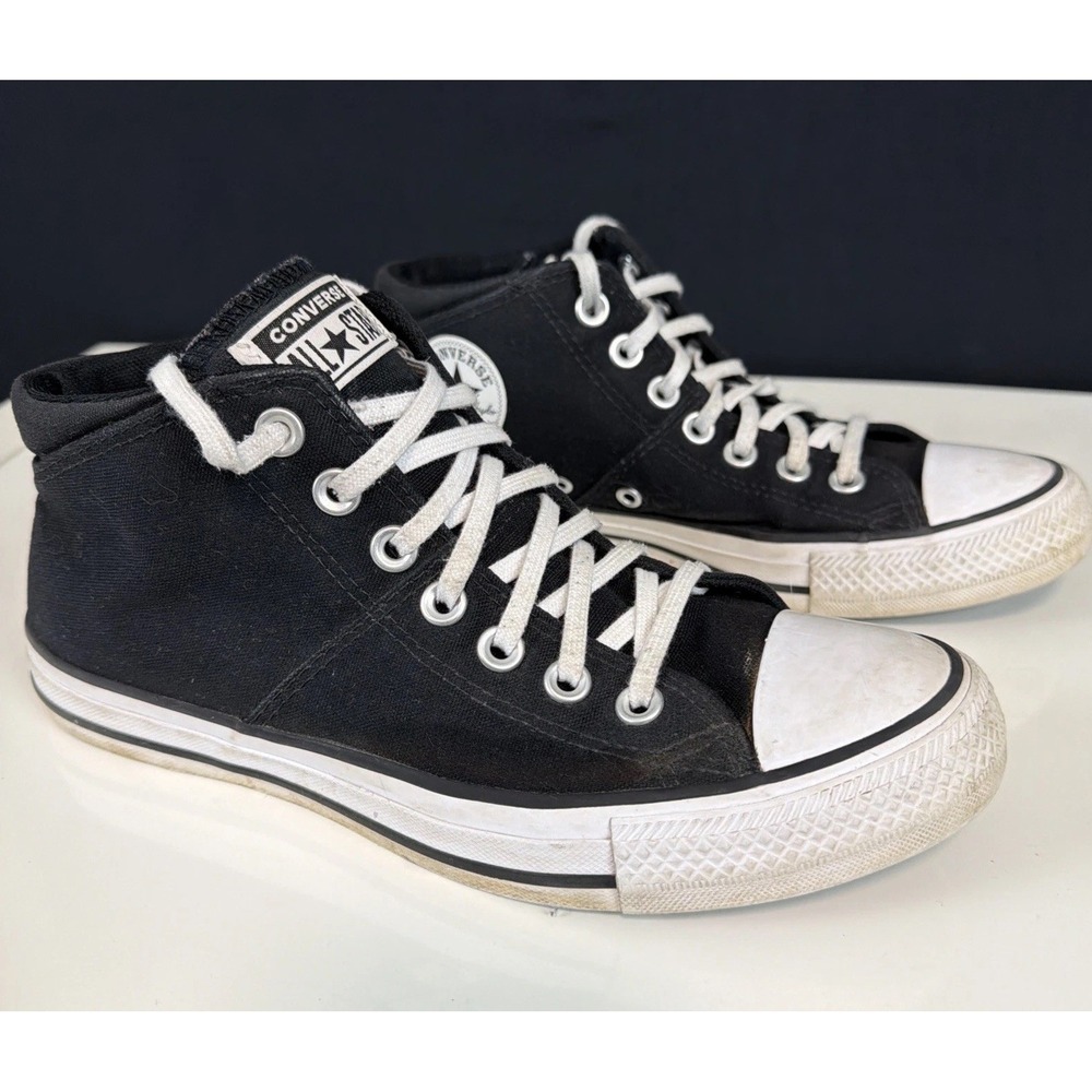 Converse Chuck Taylor All Star Madison Mid Women's Canvas Sneaker 8.5 EUC Black